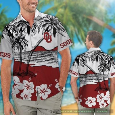 Oklahoma Sooners Hibiscus Hawaiian Shirt Beach Short - Hot Sale 2025