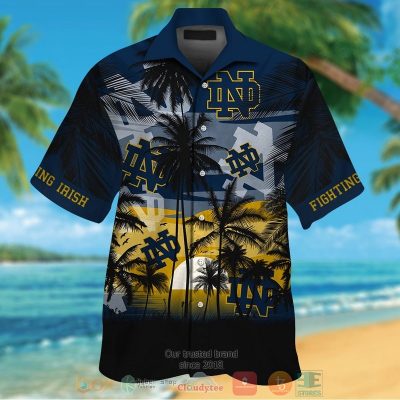 Notre Dame Fighting Irish Tropical Hawaiian Shirt And Shorts - Hot Sale 2025