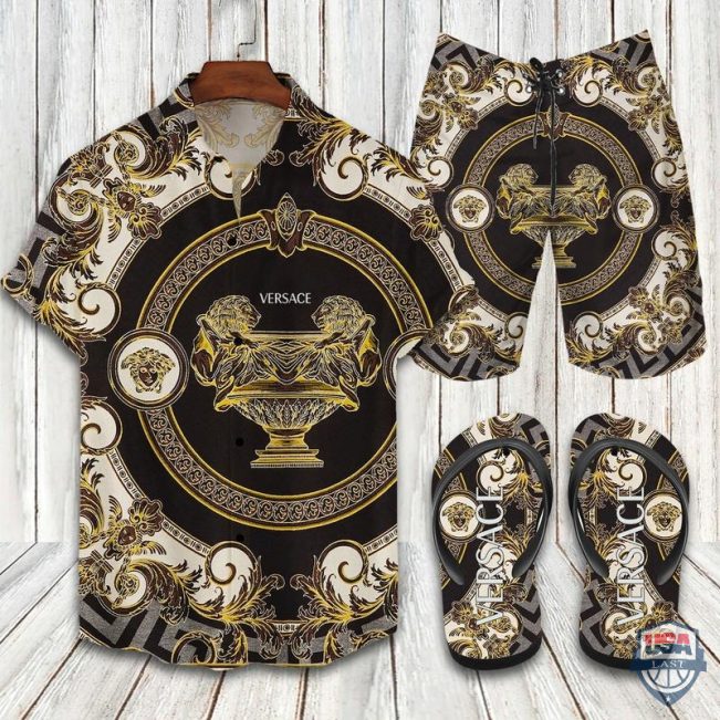 Versace Hawaiian Shirt Beach Short - Hot Sale 2025