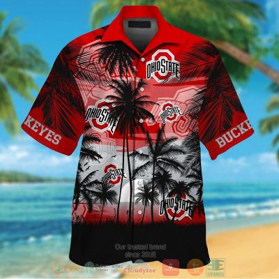 Ohio State Buckeyes Tropical Hawaiian Shirt And Shorts - Hot Sale 2025