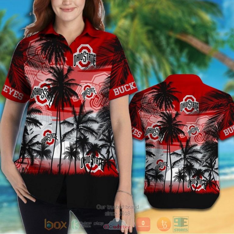 Ohio State Buckeyes Tropical Hawaiian Shirt And Shorts - Hot Sale 2025