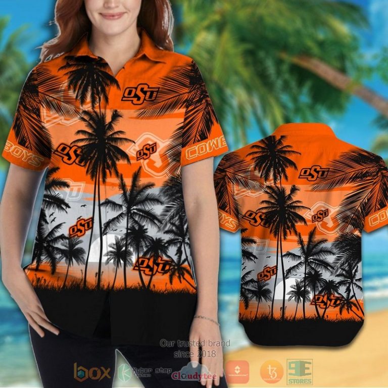 Oklahoma State Cowboys Tropical Hawaiian Shirt And Shorts - Hot Sale 2025
