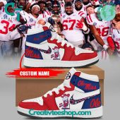 Ole Miss Rebels Custom Name Air Jordan 1 Shoes - soulcals.com