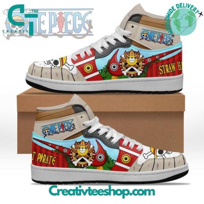One Piece Straw Hat Pirate Air Jordan 1 Sneaker - soulcals.com