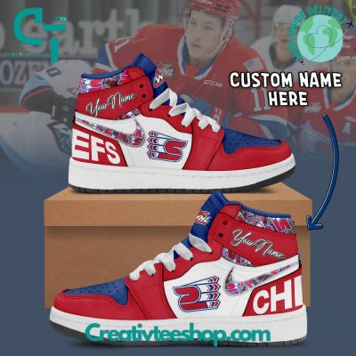 WHL Spokane Chiefs Custom Name Air Jordan 1 Sneaker - soulcals.com