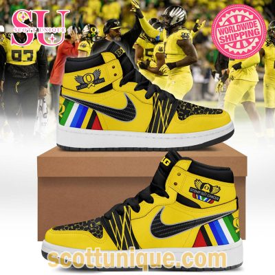 Oregon Ducks ?Stomp Out Cancer? Air Jordan Shoes -Soulcals.com