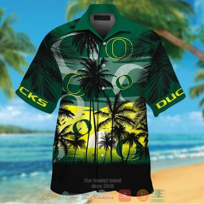 Oregon Ducks Tropical Hawaiian Shirt And Shorts - Hot Sale 2025