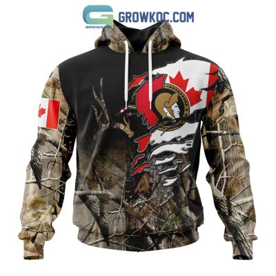 Ottawa Senators NHL Special Camo Realtree Hunting Personalized Hoodie T Shirt