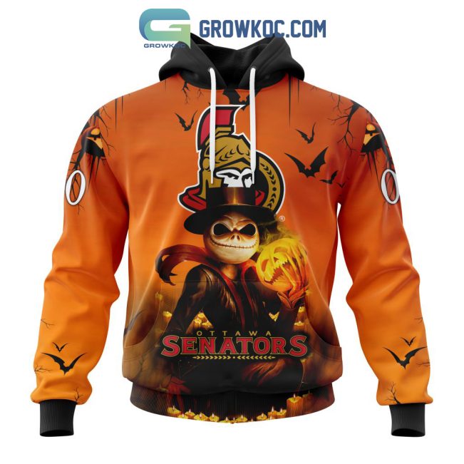 Ottawa Senators NHL Special Jack Skellington Halloween Concepts Hoodie T Shirt