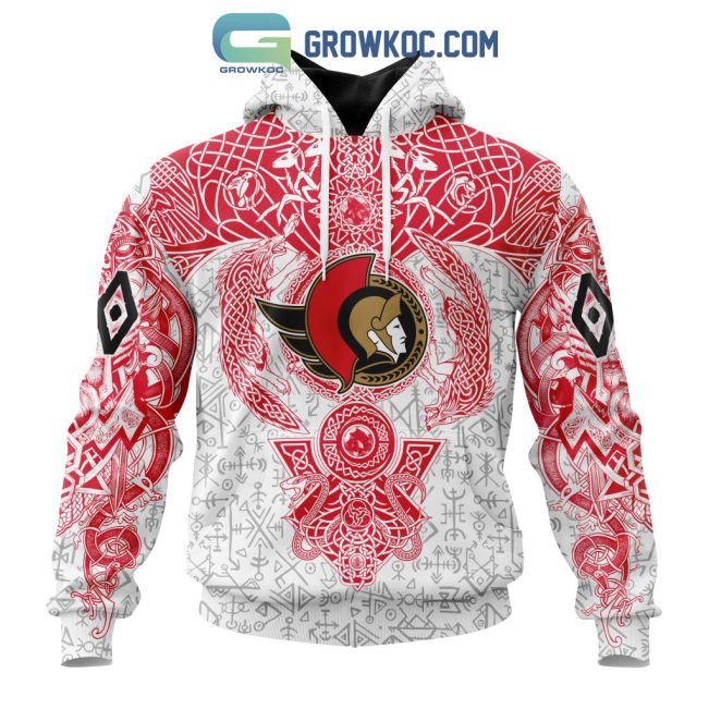 Ottawa Senators NHL Special Norse Viking Symbols Hoodie T Shirt