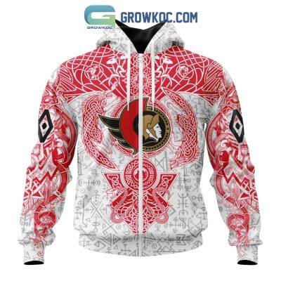 Ottawa Senators NHL Special Norse Viking Symbols Hoodie T Shirt