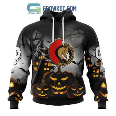 Ottawa Senators NHL Special Pumpkin Halloween Night Hoodie T Shirt