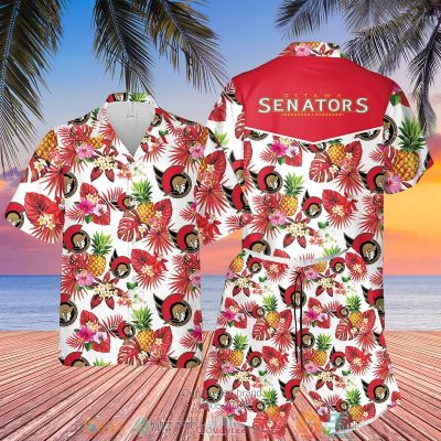 Ottawa Senators Nhl Pineapple Hawaiian Shirt, Shorts - Hot Sale 2025