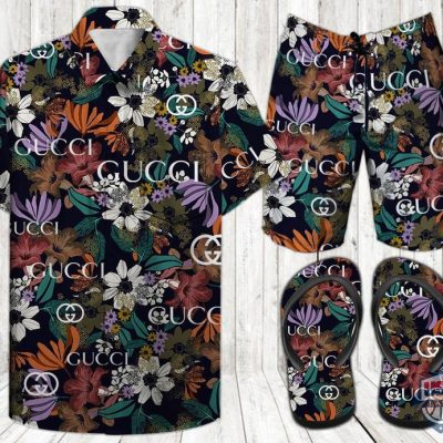 Gucci Set Hawaiian Shirt Beach Short 11 - Hot Sale 2025