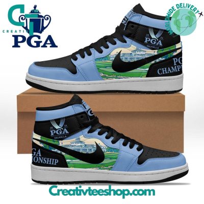 PGA Valhalla Championship 2024 Blue Air Jordan 1 Sneaker - soulcals.com