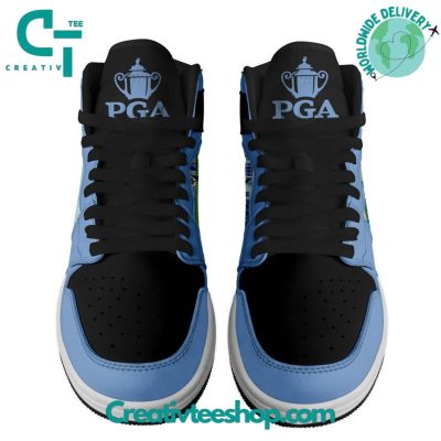 PGA Valhalla Championship 2024 Blue Air Jordan 1 Sneaker - soulcals.com