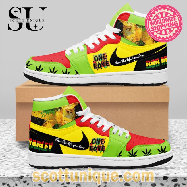 New Arrival Bob Marley One Love Nike Air Jordan 1 Sneakers -Soulcals.com