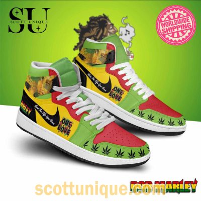 New Arrival Bob Marley One Love Nike Air Jordan 1 Sneakers -Soulcals.com