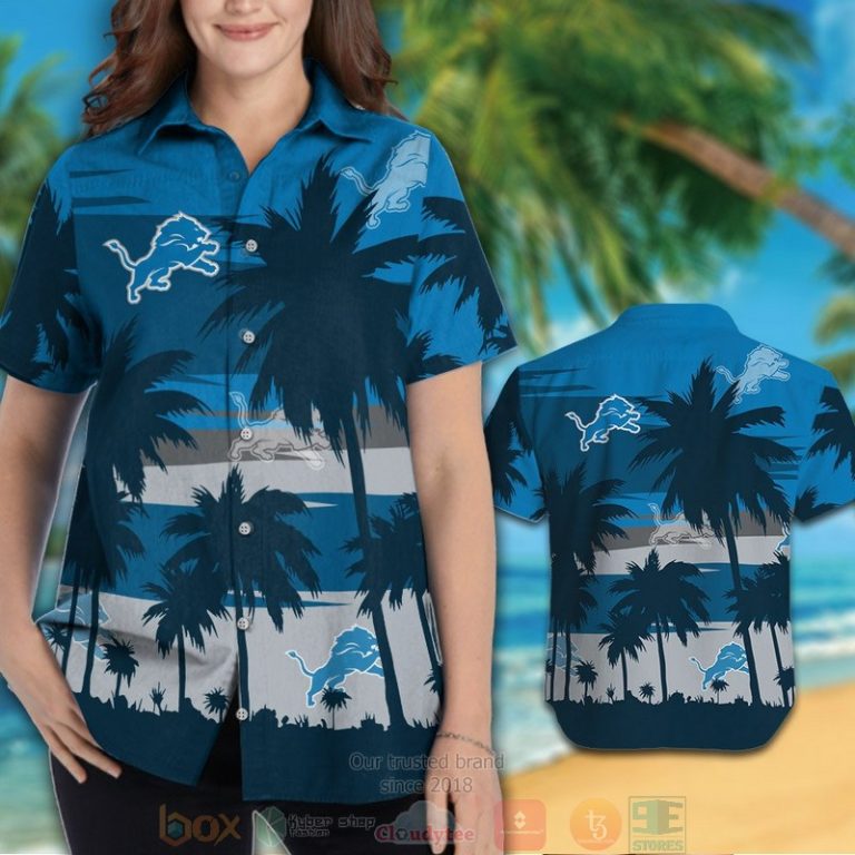 Palm Tree Detroit Lions Hawaiian Shirt And Shorts - Hot Sale 2025 Palm Tree Detroit Lions Hawaiian Shirt And Shorts - Hot Sale 2025