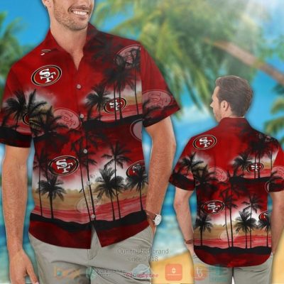 Palm Tree San Francisco 49Ers Dark Red Hawaii Shirt, Shorts - Hot Sale 2025