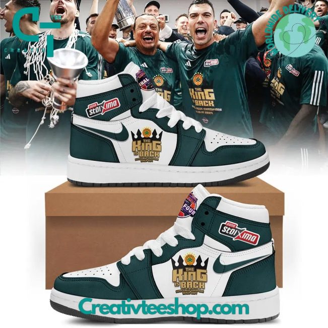 Panathinaikos BC THE KING IS BACK Air Jordan 1 Sneaker - soulcals.com