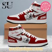 Personalized Legendary Michael Jackson Air Jordan 1 High Top Sneakers -Soulcals.com