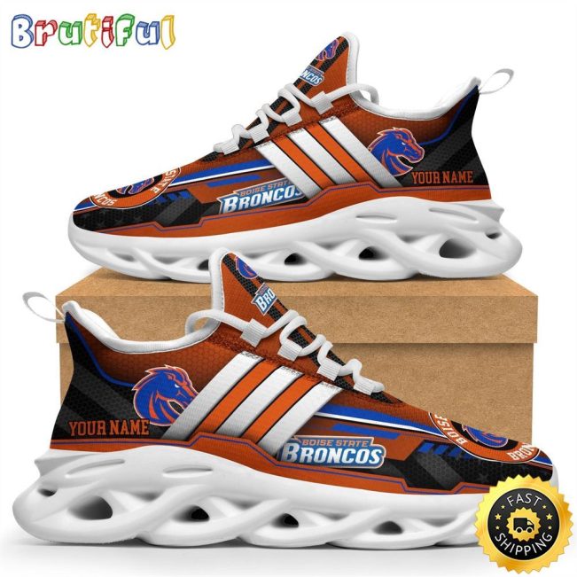 Personalized Boise State Broncos Max Soul Shoes Sneakers Elevate Your Every Step