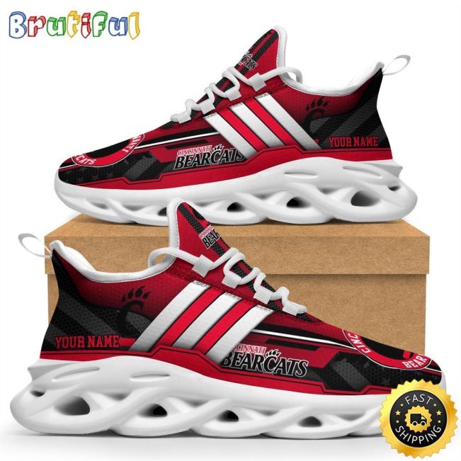 Personalized Cincinnati Bearcats Max Soul Shoes Sneakers Elevate Your Every Step