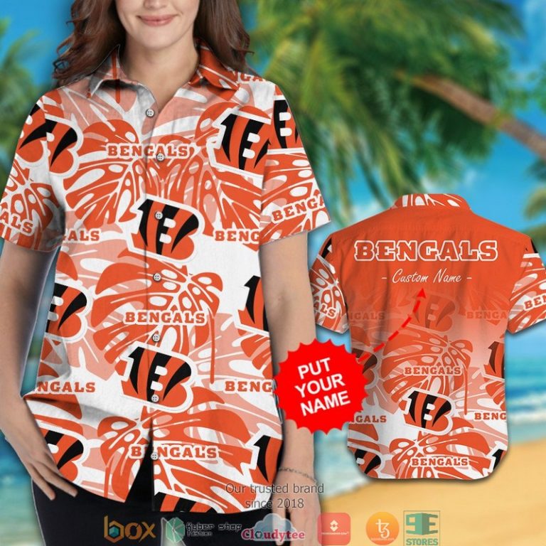 Personalized Cincinnati Bengals Monstera Deliciosa Hawaiian Shirt, Short - Hot Sale 2025 Personalized Cincinnati Bengals Monstera Deliciosa Hawaiian Shirt, Short - Hot Sale 2025