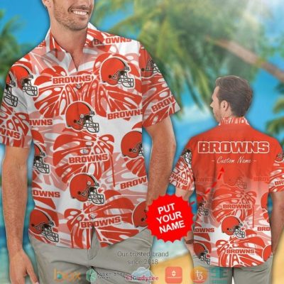 Personalized Cleveland Browns Monstera Deliciosa Hawaiian Shirt, Short - Hot Sale 2025