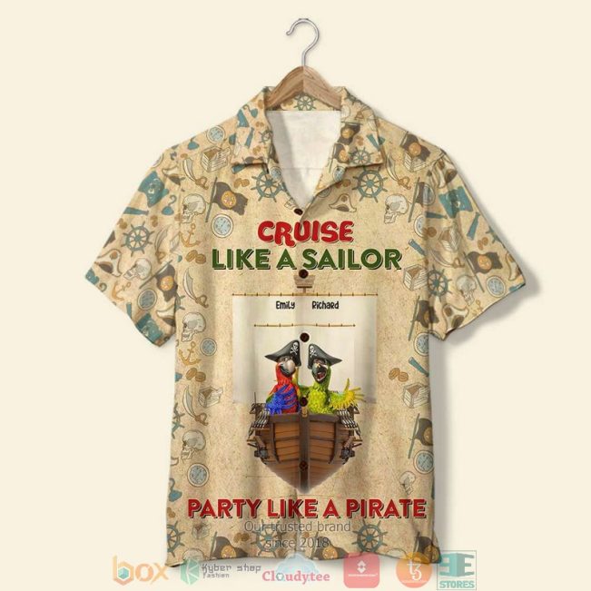 Personalized Cruising Cruise Like A Sailor Party Like A Pirate Custom Hawaiian Shirt, Shorts - Hot Sale 2025