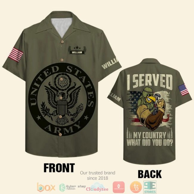 Personalized I Served My Country What Did You Do Military Branches Custom Hawaiian Shirt, Shorts - Hot Sale 2025