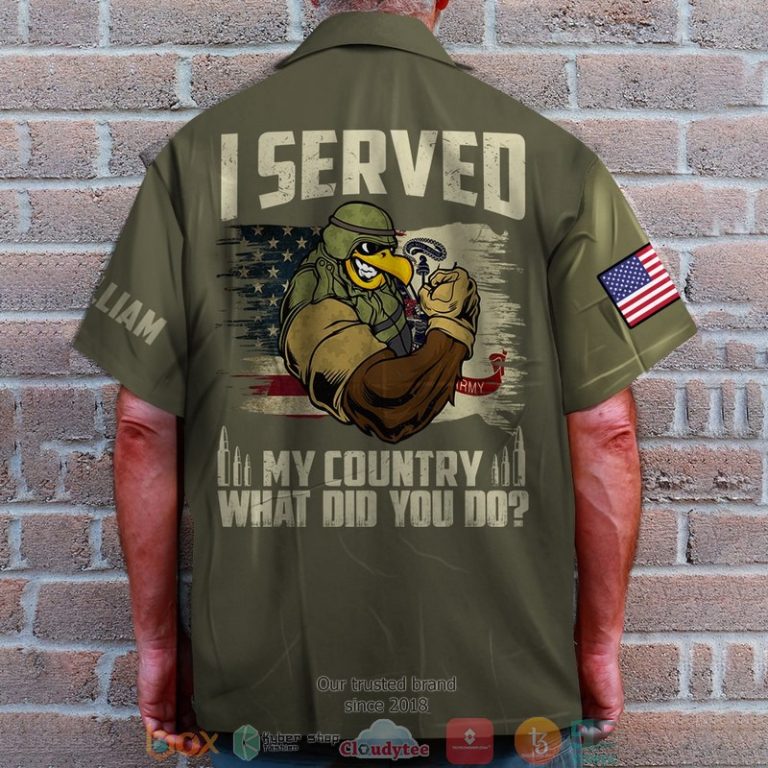 Personalized I Served My Country What Did You Do Military Branches Custom Hawaiian Shirt, Shorts - Hot Sale 2025
