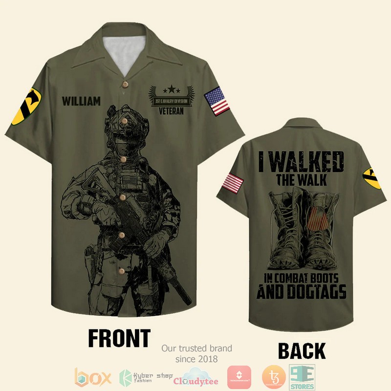 Personalized I Walked The Walk Veteran Custom Hawaiian Shirt, Shorts - Hot Sale 2025