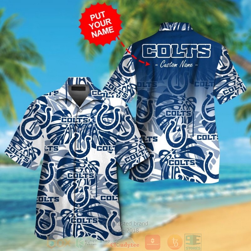 Personalized Indianapolis Colts Tropical Plants Custom Hawaiian Shirt And Shorts - Hot Sale 2025