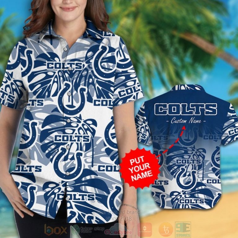 Personalized Indianapolis Colts Tropical Plants Custom Hawaiian Shirt And Shorts - Hot Sale 2025