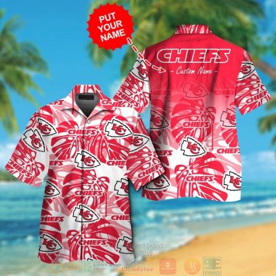 Personalized Kansas City Chiefs Tropical Plants Custom Hawaiian Shirt And Shorts - Hot Sale 2025