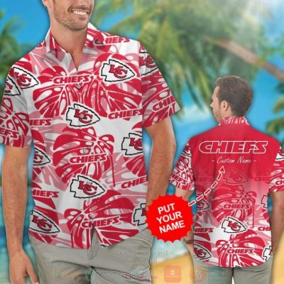 Personalized Kansas City Chiefs Tropical Plants Custom Hawaiian Shirt And Shorts - Hot Sale 2025