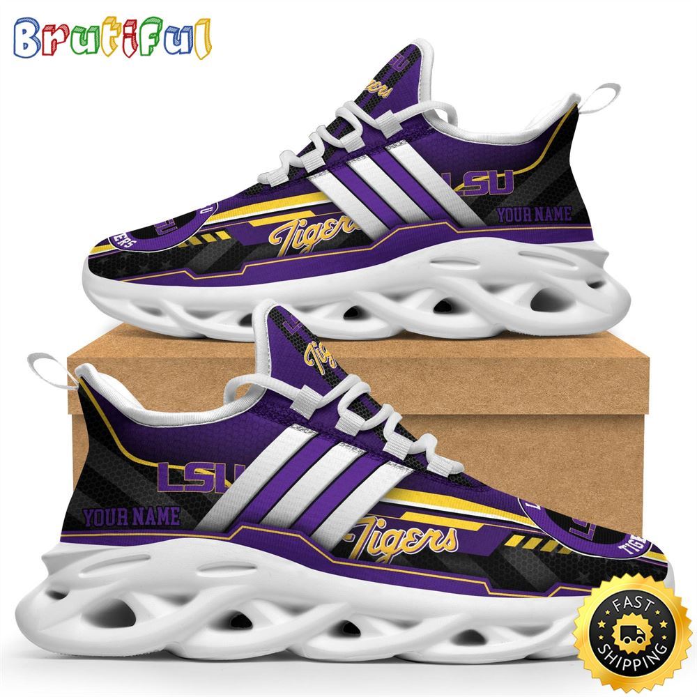 Personalized LSU TIGERS Max Soul Shoes Sneakers Elevate Your Every Step