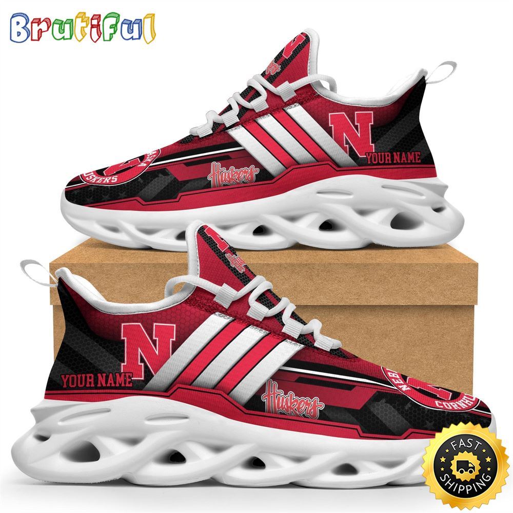 Personalized Nebraska Cornhuskers Max Soul Shoes Sneakers Elevate Your Every Step
