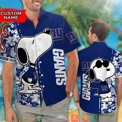 Personalized New York Giants Snoopy Hawaiian Shirt, Short - Hot Sale 2025