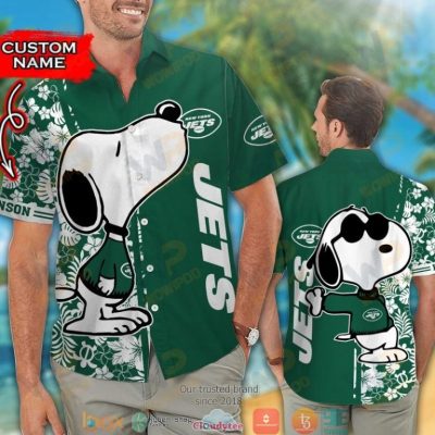 Personalized New York Jets Snoopy Hawaiian Shirt, Short - Hot Sale 2025
