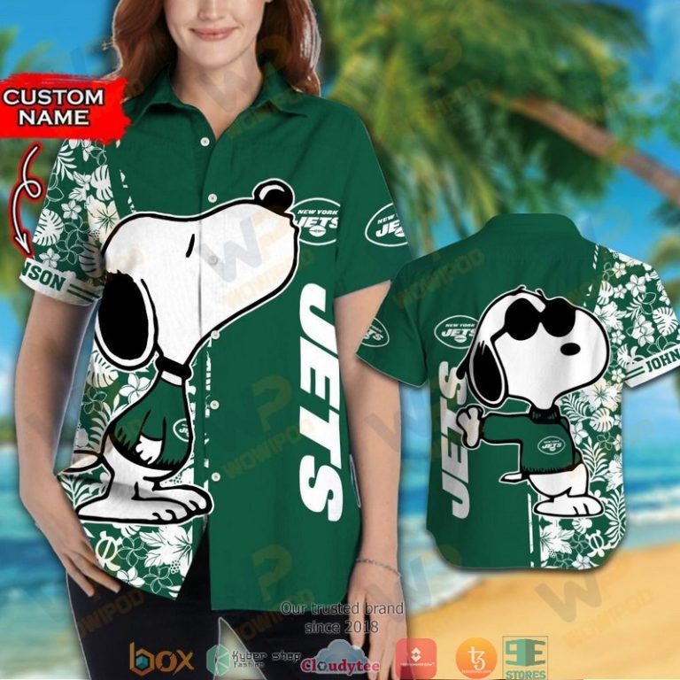 Personalized New York Jets Snoopy Hawaiian Shirt, Short - Hot Sale 2025