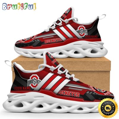 Personalized Ohio State Buckeyes Max Soul Shoes Sneakers Elevate Your Every Step