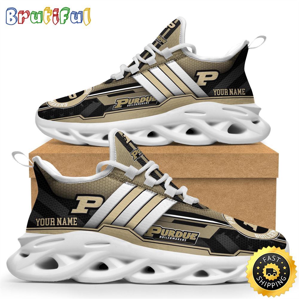 Personalized Purdue Boilermakers Max Soul Shoes Sneakers Elevate Your Every Step