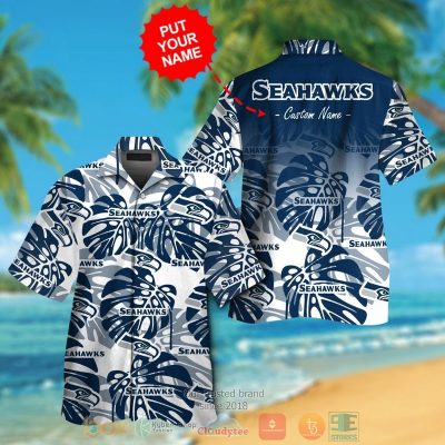 Personalized Seattle Seahawks Tropical Plants Custom Hawaiian Shirt And Shorts - Hot Sale 2025