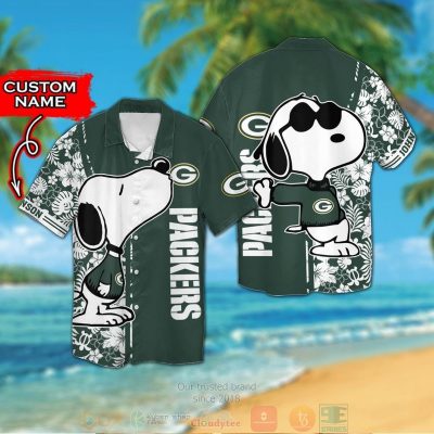 Personalized Snoopy Green Bay Packers Custom Hawaiian Shirt And Shorts - Hot Sale 2025