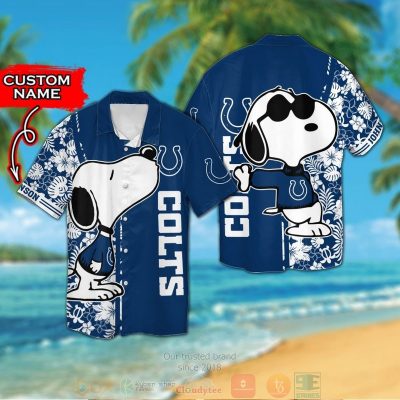 Personalized Snoopy Indianapolis Colts Custom Hawaiian Shirt And Shorts - Hot Sale 2025