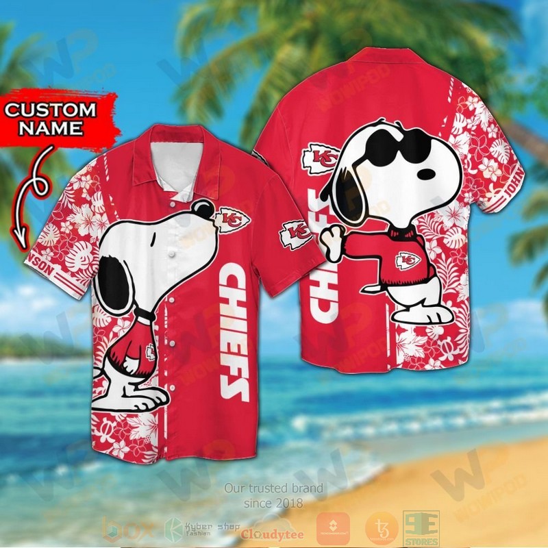 Personalized Snoopy Kansas City Chiefs Custom Hawaiian Shirt And Shorts - Hot Sale 2025