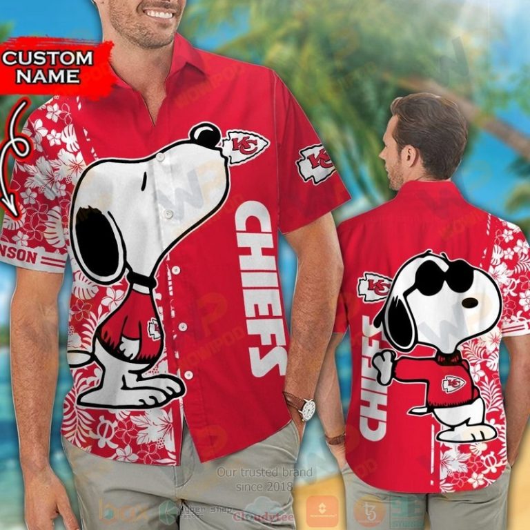 Personalized Snoopy Kansas City Chiefs Custom Hawaiian Shirt And Shorts - Hot Sale 2025